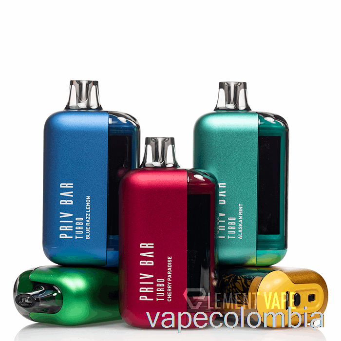 Vape Kit Completo Smok Priv Bar Turbo 15k Desechable Kiwi Paja Chicle